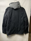 Levi's Men's Washed Cotton Hooded Military Jacket Hooded Long Sleeve Size Large