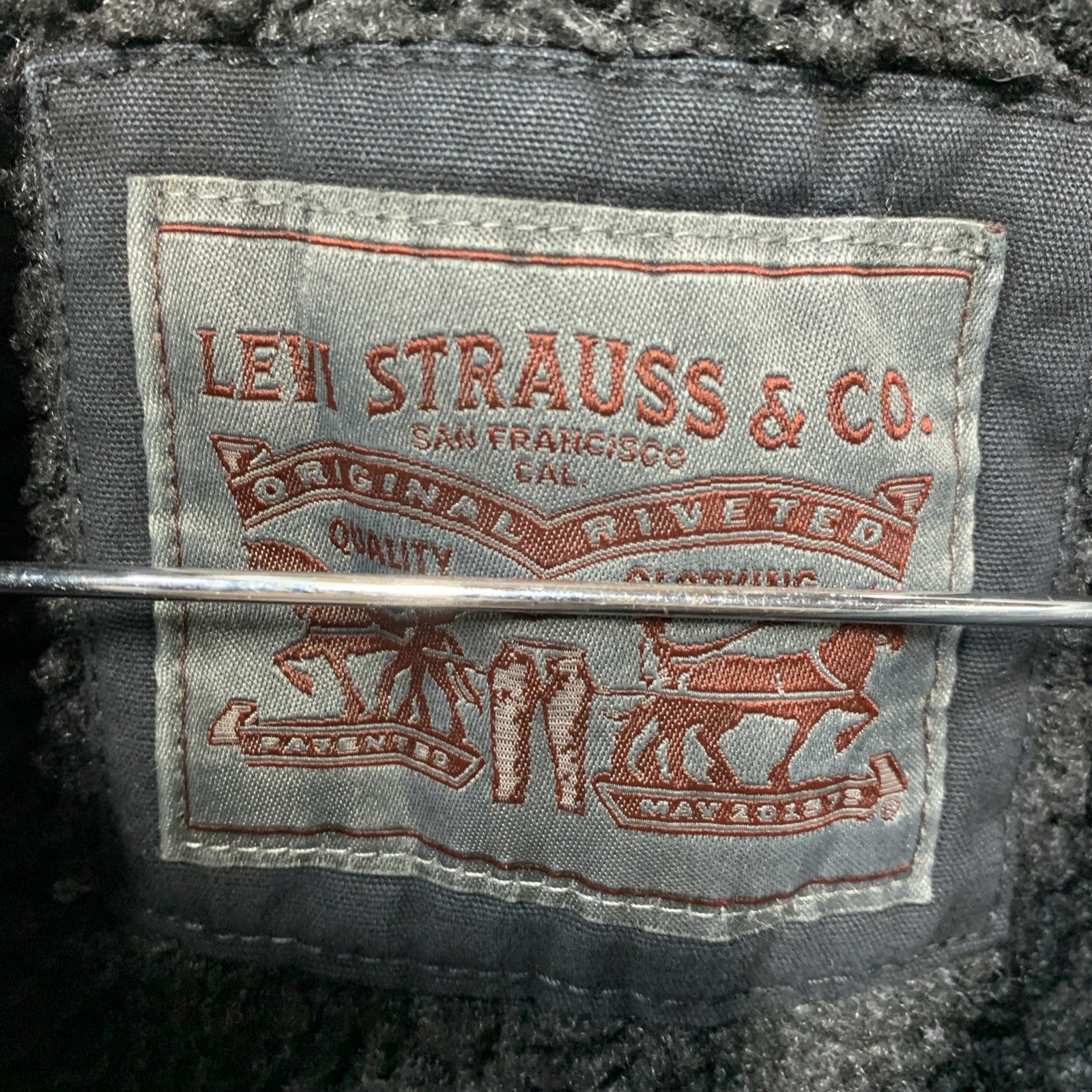 Levi's Men's Washed Cotton Hooded Military Jacket Hooded Long Sleeve Size Large