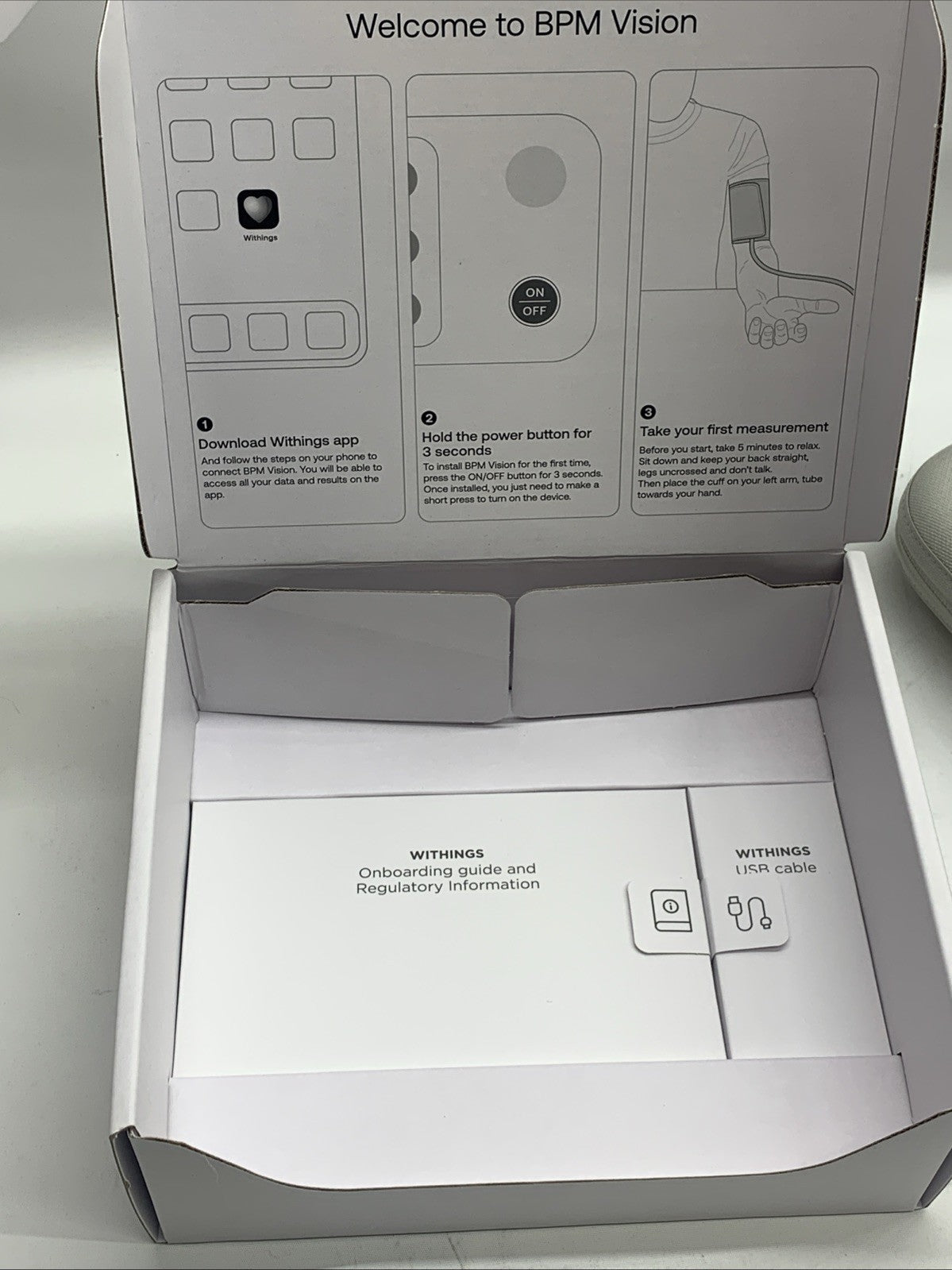 Withings BPM Vision Smart Arm Blood Pressure Monitor Easy-to-use Battery Powered