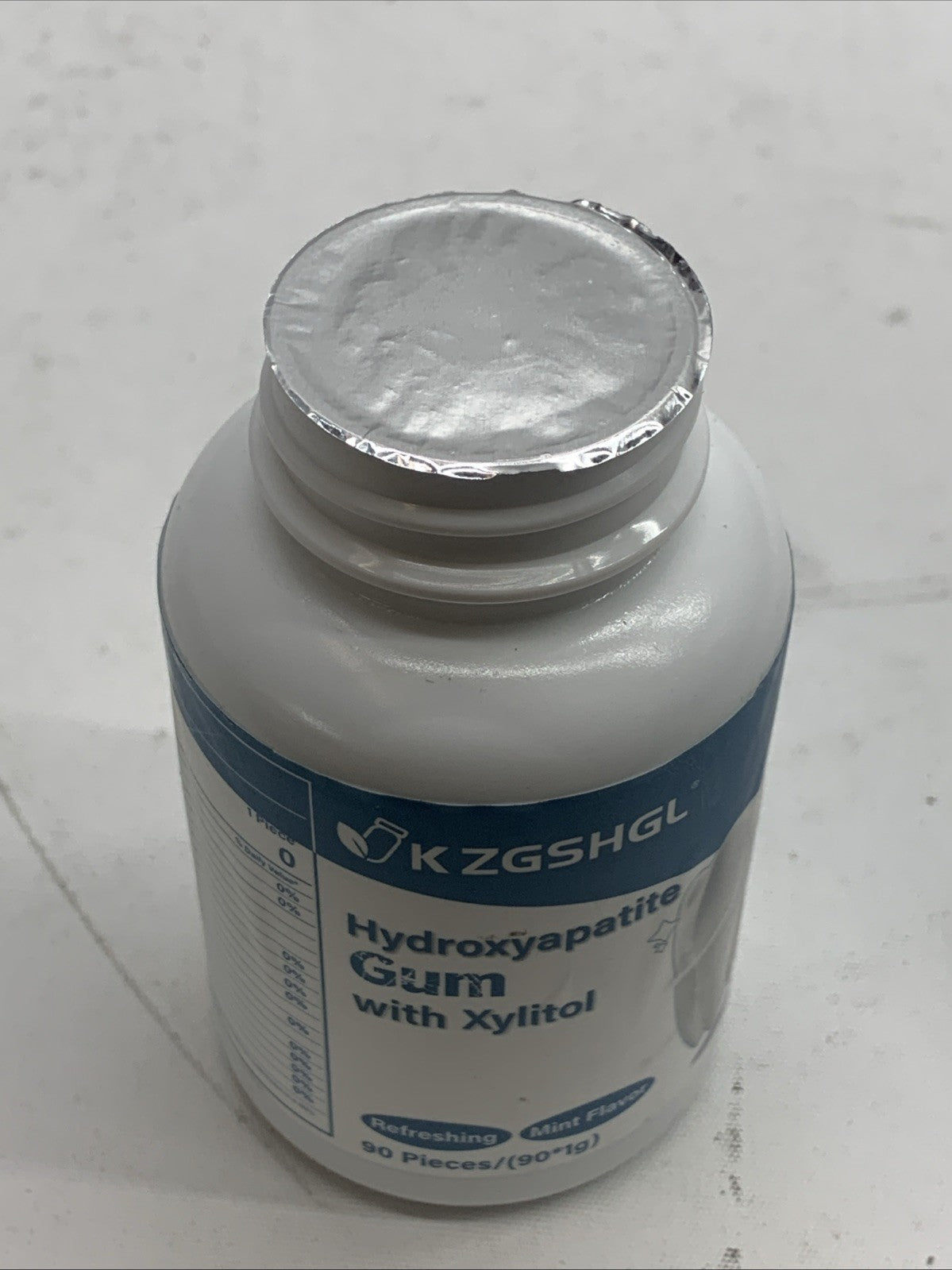 Remineralizing Gum with Nano-Hydroxyapatite & Xylitol, 90 Pieces, Good for Teeth