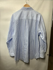 JOE'S JEANS Women's The Boyfriend Shirt Long Sleeve Blue/White Stripes Size XL