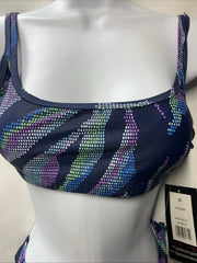Spyder Women's Two Piece Swimsuit Midnight Blue Hipster Bottom Size Medium
