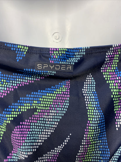 Spyder Women's Two Piece Swimsuit Midnight Blue Hipster Bottom Size Medium