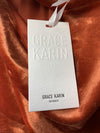 Grace Karin Cowl Neck Velvet Office Lady Party Pencil Dress Size S Sleeveless