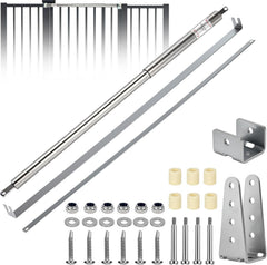 Gelriuny TB400SS Hydraulic Outdoor Gate Closer for 75 to 175 lbs Stainless Steel