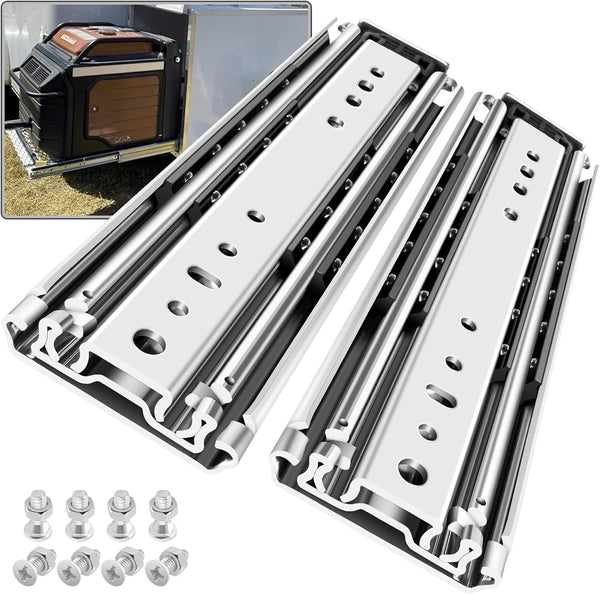 SHUHANG 1 Pair 440lb Load Capacity Heavy Duty Drawer Slides 24” Ball Bearing