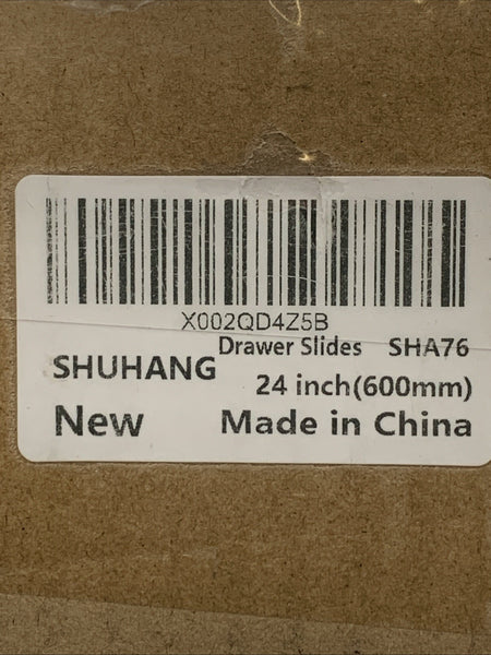 SHUHANG 1 Pair 440lb Load Capacity Heavy Duty Drawer Slides 24” Ball Bearing