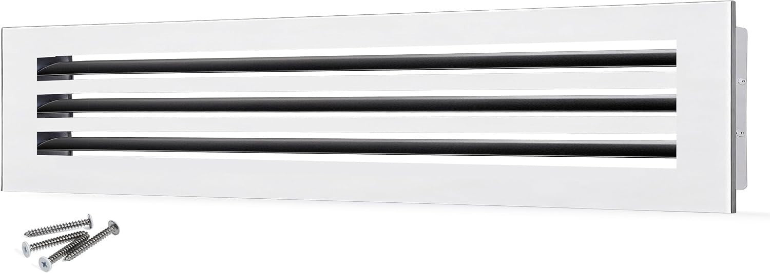 30x6 Modern AC Vent Cover – Decorative Air Vent Register Grille, Linear Slot
