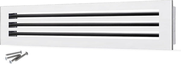 30x6 Modern AC Vent Cover – Decorative Air Vent Register Grille, Linear Slot
