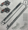 Chibery 18” Undermount Soft Close Drawer Slides Full Extension 100LB - 6 Pairs