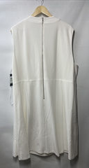 Tommy Hilfiger Women's Plus Size Mock Collar Sleeveless Dress Size 26W White
