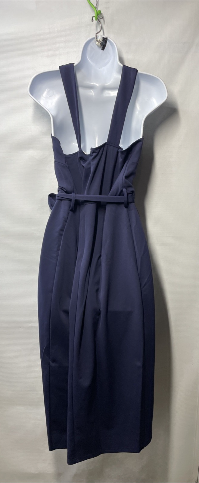 Hanna Nikole Women Wrap Front Party Dress Halterneck Ruched Bodycon Dress 16W