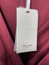 GRACE KARIN Women's Pencil Work Dresses Long Sleeve Wrap Size 3XL Red V-neck