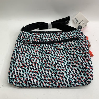 Kipling Alvar HB6141 Abstract Print Crossbody Shoulder Bag Monkey & Zippers