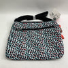 Kipling Alvar HB6141 Abstract Print Crossbody Shoulder Bag Monkey & Zippers