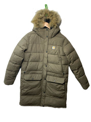 Carhartt Women's Relaxed Fit Midweight Utility Coat with Hood Size M (8-10)