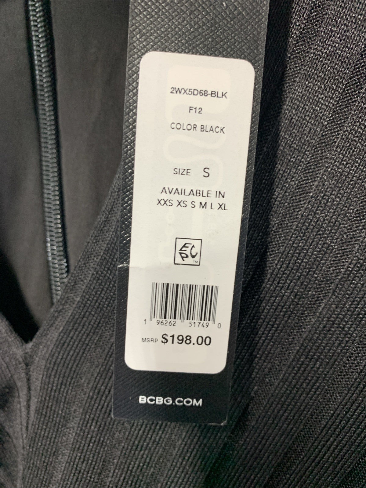 BCBGMAXAZRIA Women's Mini Dress Cocktail Asymmetrical Long Sleeve Black Size S