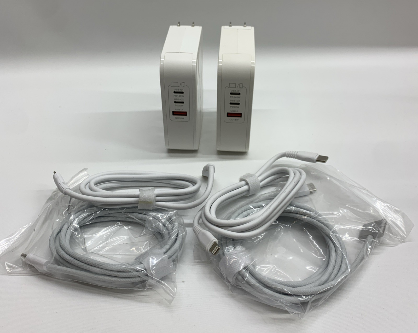 140W USB-C Power AC Adapter Charger For MacBook Pro/Air 16/15/14/13'' 2 Pack