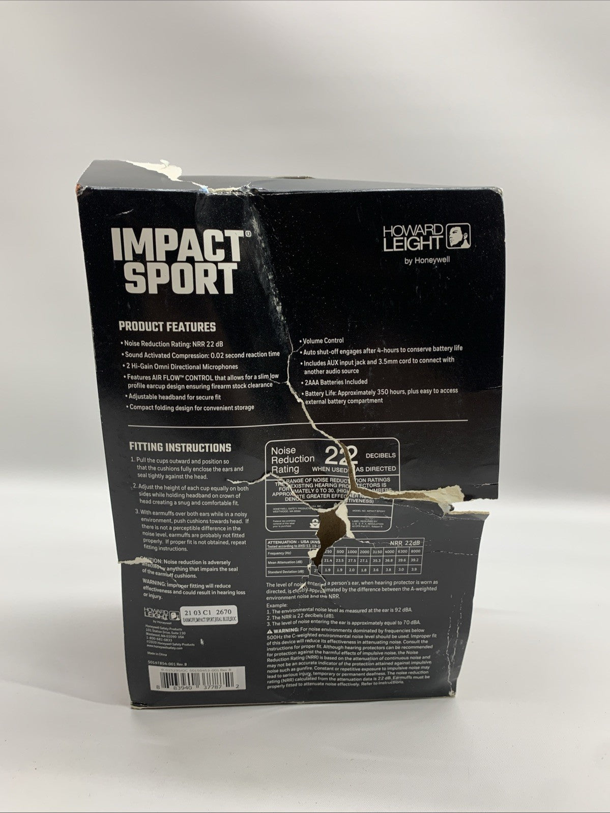 Howard Leight by Honeywell Impact Sport Sound Amplification Electronic Shooting