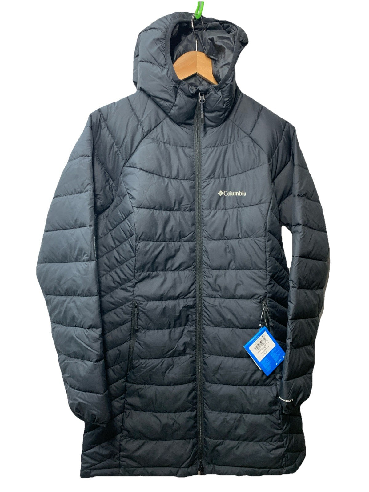 Columbia Women's Powder Lite II Mid Jacket Hooded Black Omni Heat Size S Black