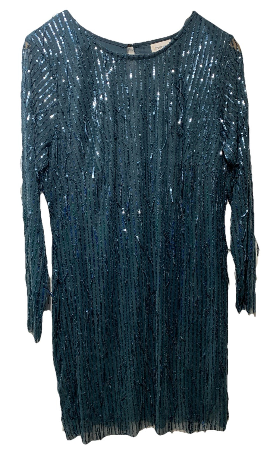 Avenue Women's Plus Size Nouveau Nights Cocktail Party Dress Long Sleeve Size 16