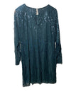 Avenue Women's Plus Size Nouveau Nights Cocktail Party Dress Long Sleeve Size 16