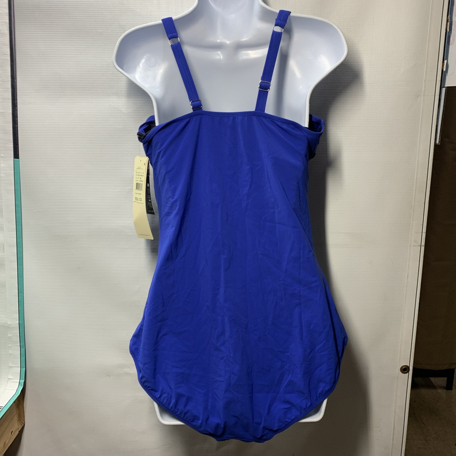 Profile by Gottex Tutti Frutti Solid Women's One-Piece Swimsuit Royal Size 16D
