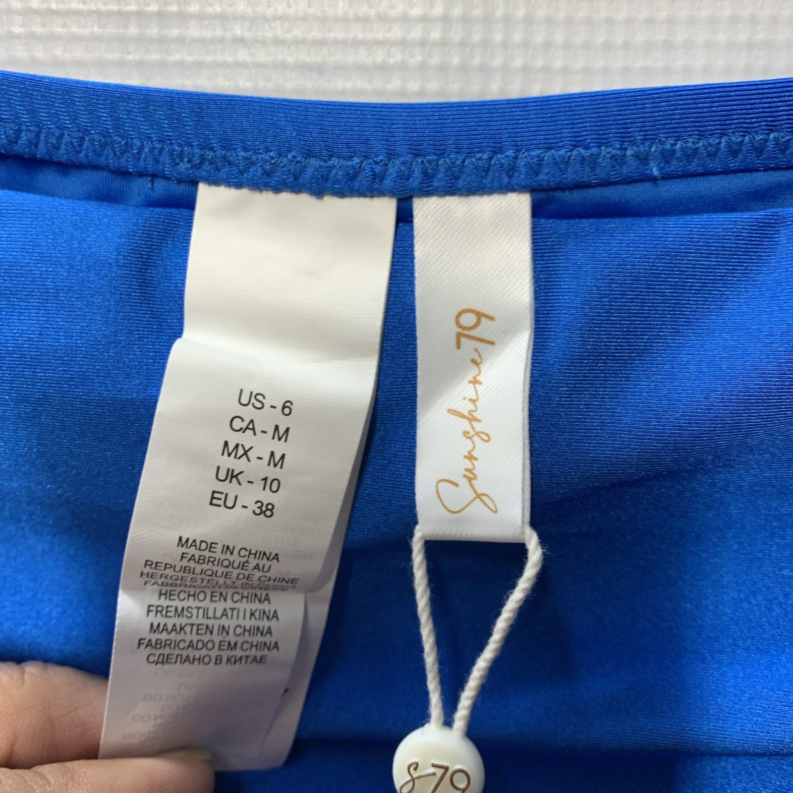 Sunshine 79 Women's Standard Side Shirred Hipster Bikini Swimsuit Bottom, Size 6
