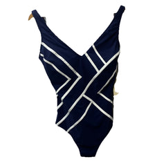 Gottex Women's Mirage Full Coverage Swimwear V-Neck Swimsuit One Piece Size 12
