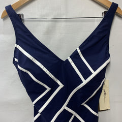 Gottex Women's Mirage Full Coverage Swimwear V-Neck Swimsuit One Piece Size 12