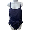 La Blanca Women's Island Goddess Lingerie One Piece Swimsuit Indigo Size 18W