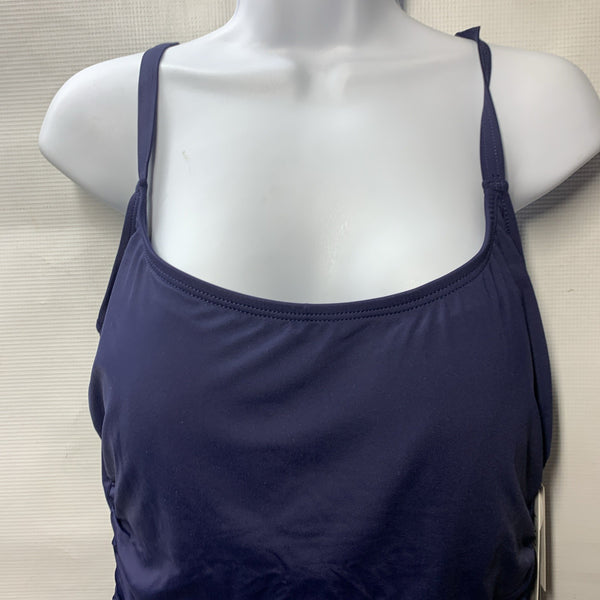 La Blanca Women's Island Goddess Lingerie One Piece Swimsuit Indigo Size 18W