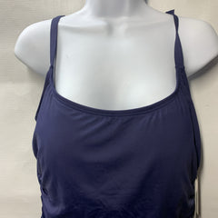 La Blanca Women's Island Goddess Lingerie One Piece Swimsuit Indigo Size 18W