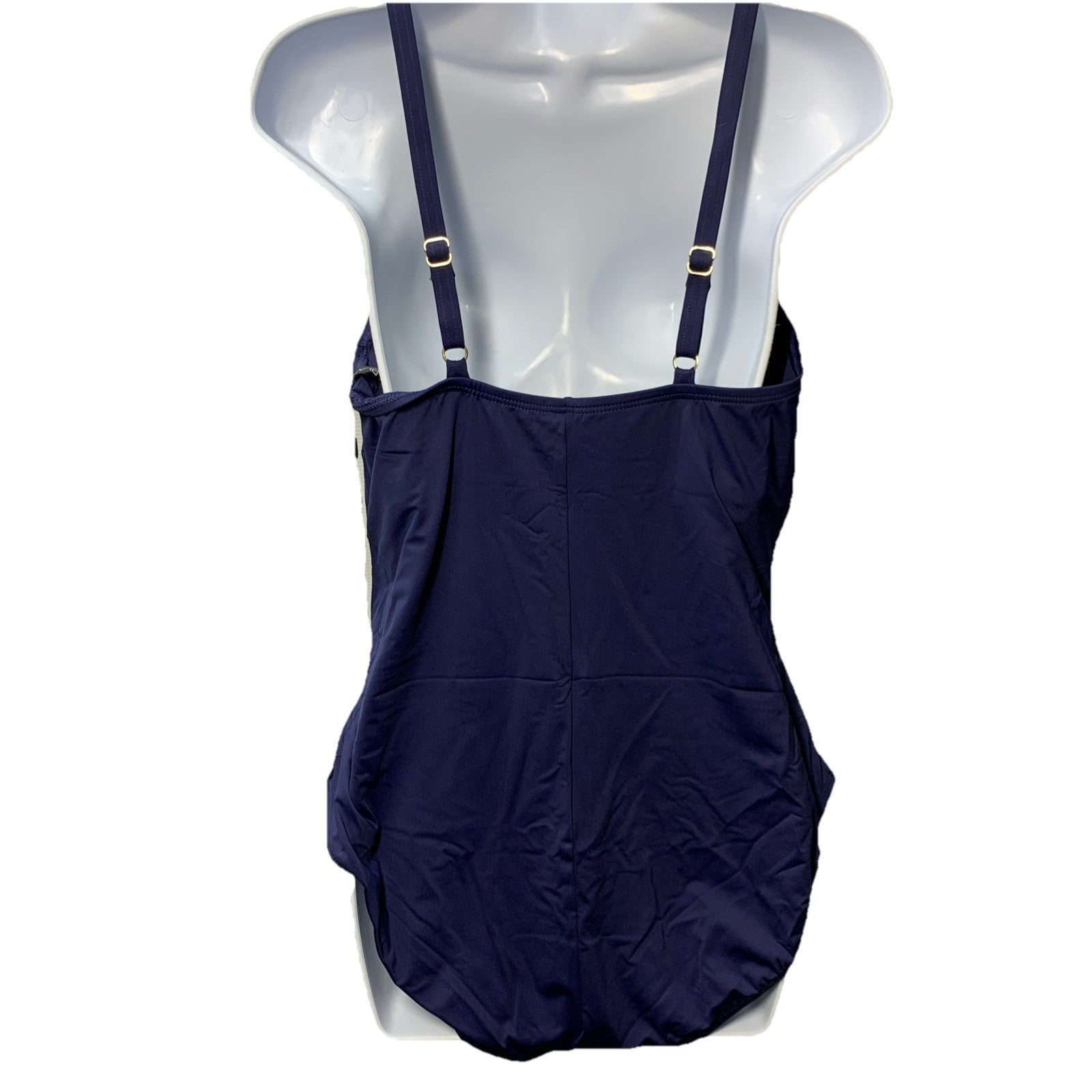 La Blanca Women's Island Goddess Lingerie One Piece Swimsuit Indigo Size 18W
