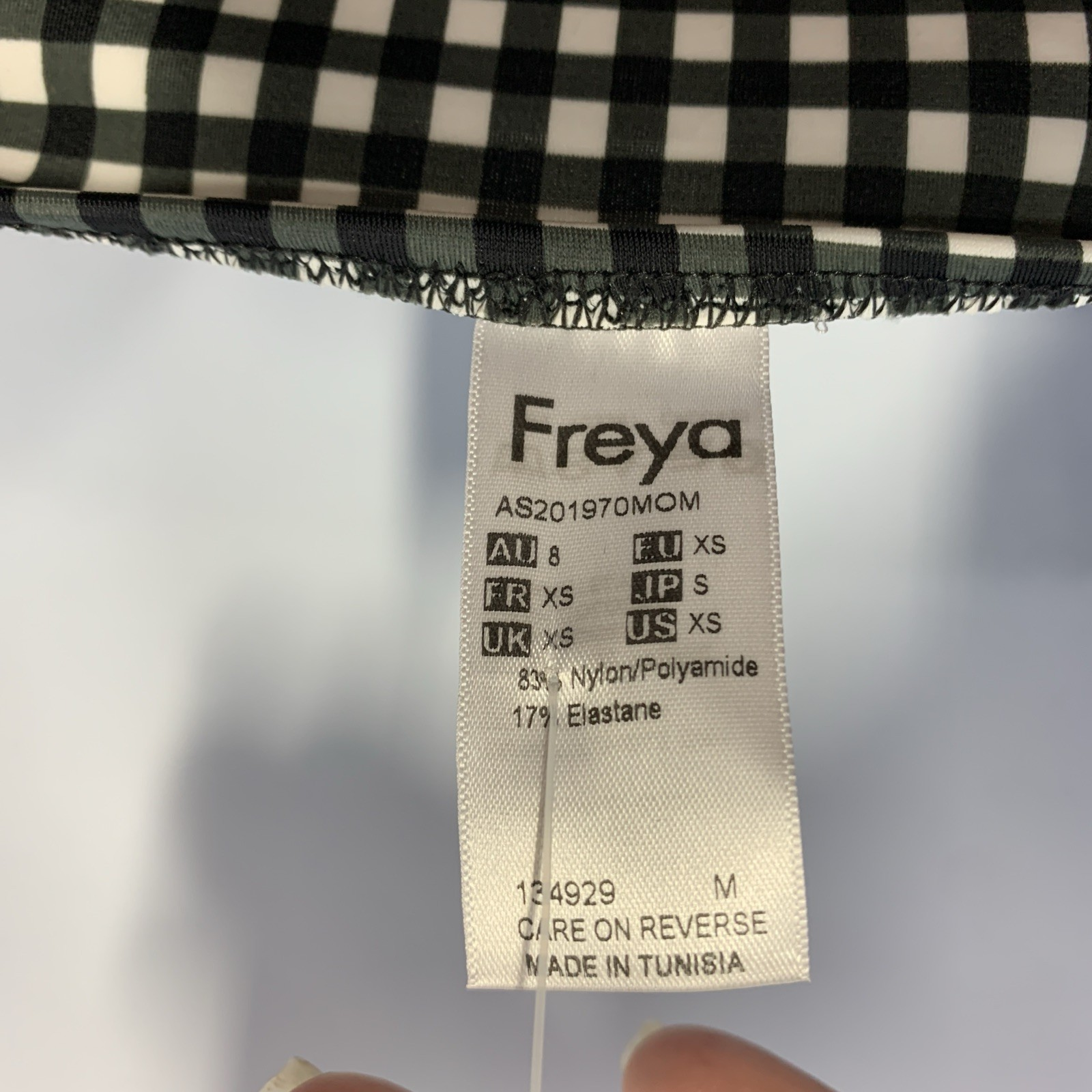 Freya Check In Bikini Brief Mid Rise Bottom Underwear Swimwear AS201970MOM XS