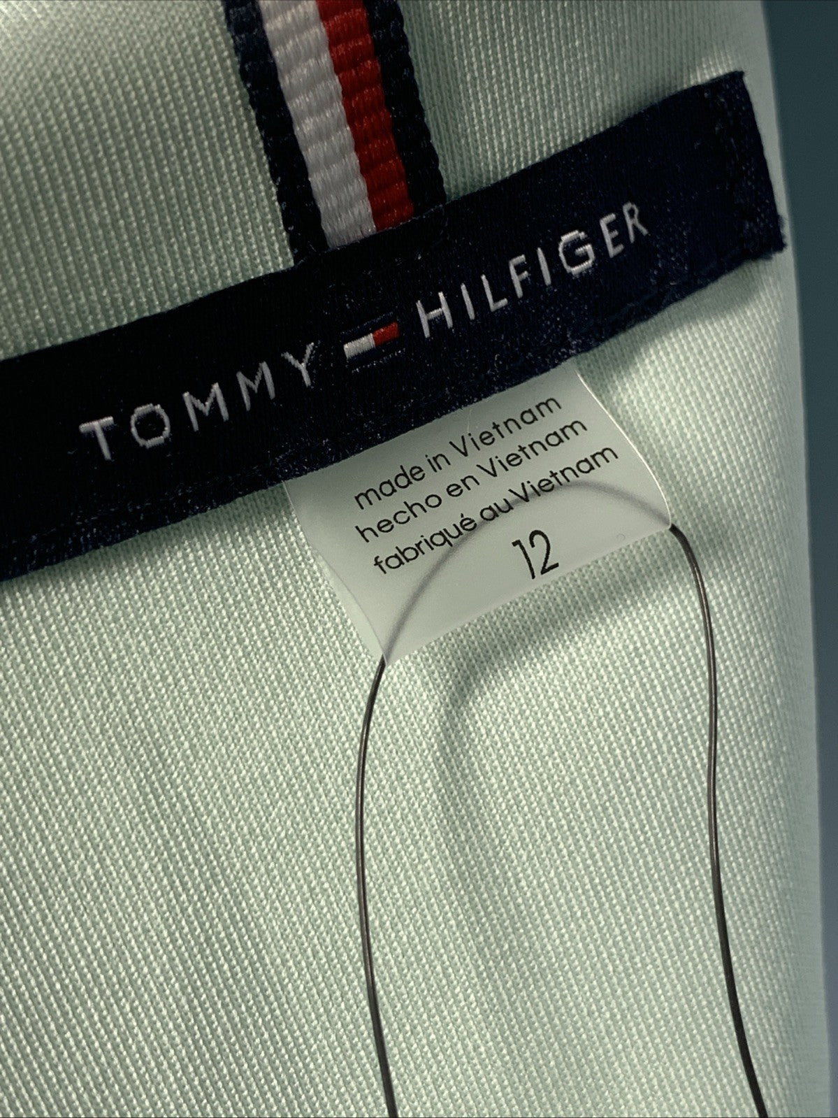 Tommy Hilfiger Women's Color-Blocked Asymmetric Scuba Dress Short Dress Size 12