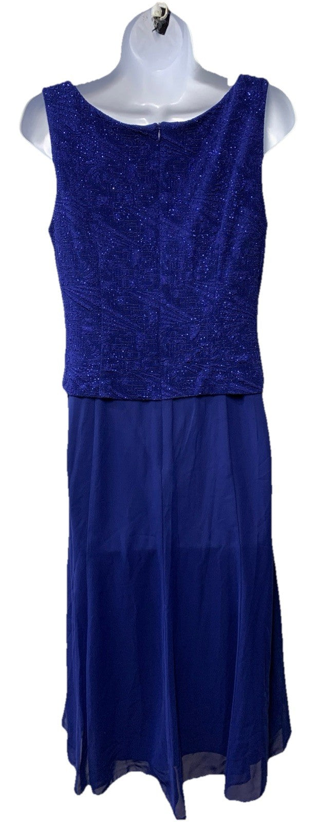 Alex Evenings Women's Dress Size 8P Midi Sleeveless New Years Cocktail Party