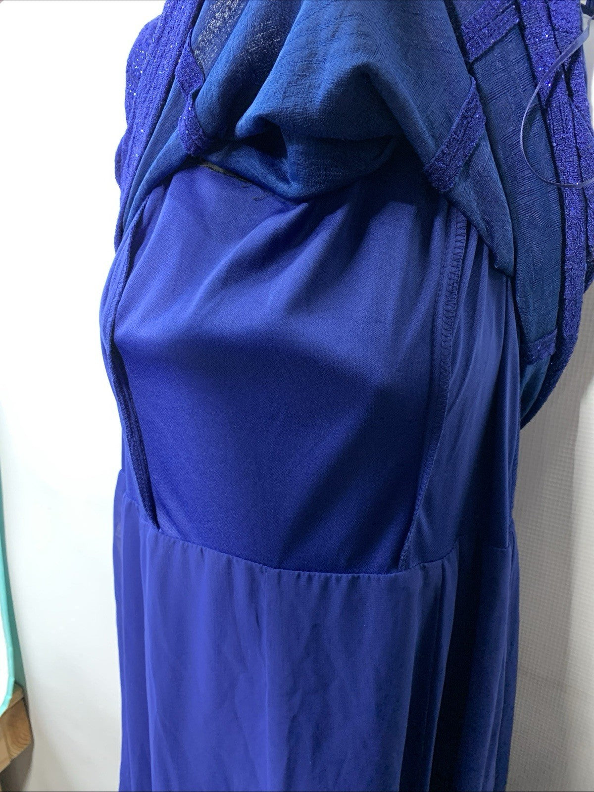 Alex Evenings Women's Dress Size 8P Midi Sleeveless New Years Cocktail Party
