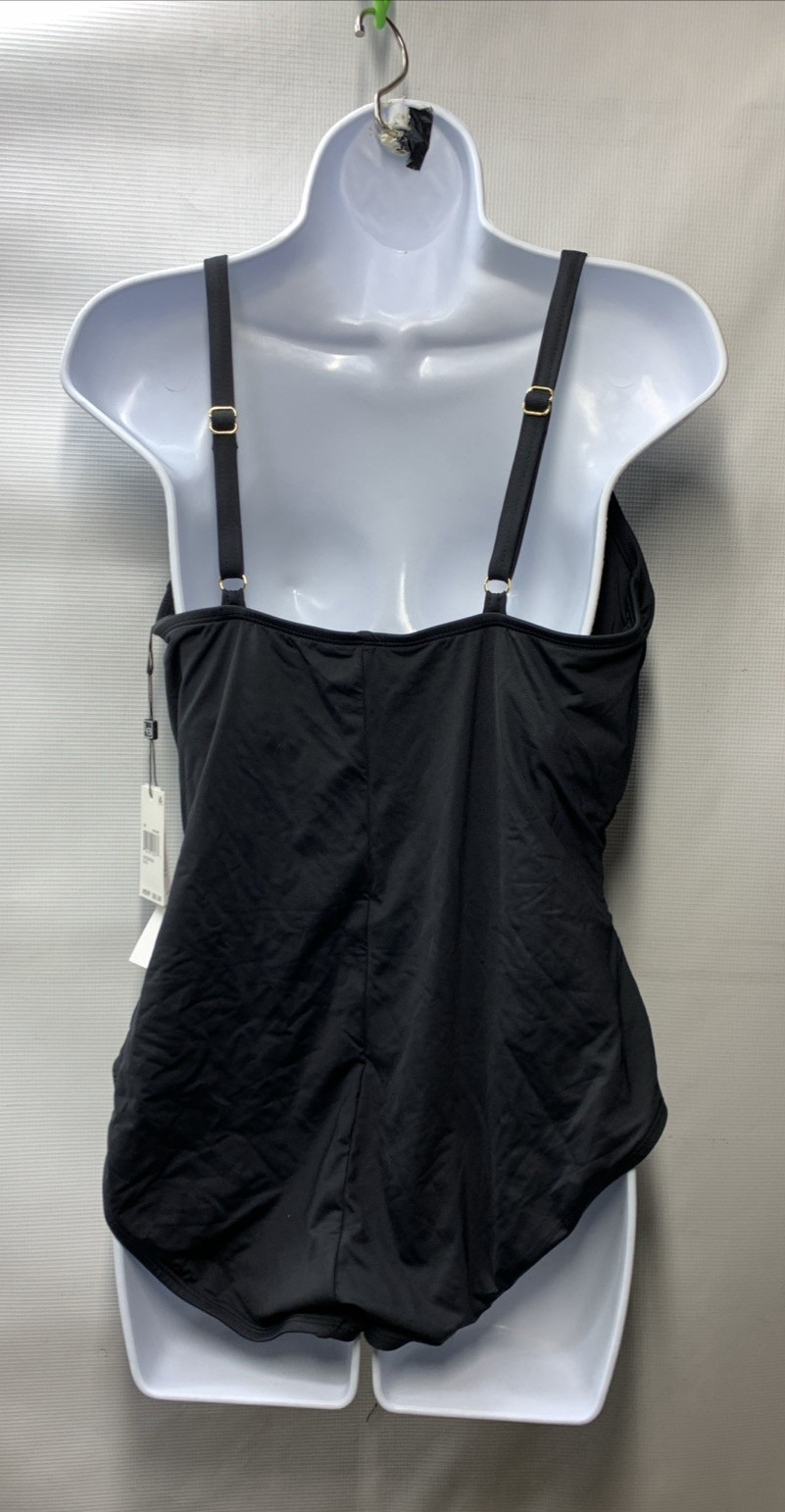 La Blanca Island Goddess Body Lingerie Mio One Piece Swimsuit Black Size 18W