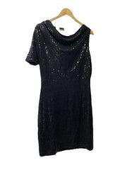 GRACE KARIN Women's Sequin Sparkly Glitter Party Club Dress One Shoulder Size L