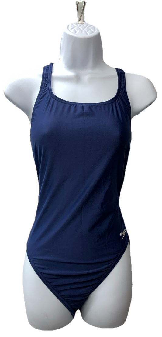 Speedo Swimsuit One Piece ProLT Womens Solid Adult Team Navy Swimwear Size 12/38