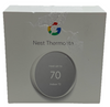 Google Nest Thermostat Smart Programmable Wi-Fi Thermostat Round for Home - Snow