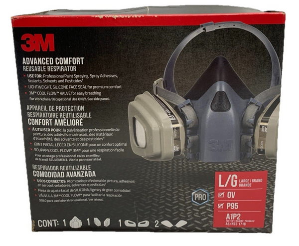 3M Professional 7513P1-DC Advanced Comfort Reusable Respirator OV P95 Large