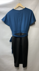 GRACE KARIN Women's Business Short Pencil Dress Size L Cocktail Party Blue/Black