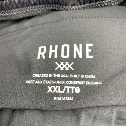 Men’s RHONE Mako Unlined 7” Inseam Stretch Black Anti-Odor Shorts Size 2XL Black