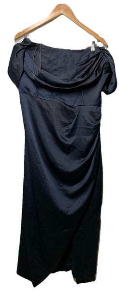 City Chic Women's Plus Size Maxi Cocktail Dress - Forbidden Love Size M/18 Navy