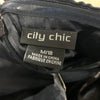 City Chic Women's Plus Size Maxi Cocktail Dress - Forbidden Love Size M/18 Navy