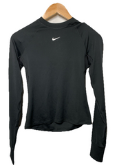 Nike Women's Victory Baselayer Dri-Fit Fitness Long Sleeve Top Size Small Black