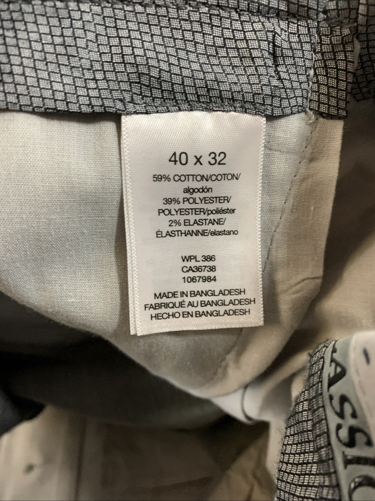 Haggar Men's Iron Free Premium Khaki Classic Fit Flat Front Pants Size 40Wx32L