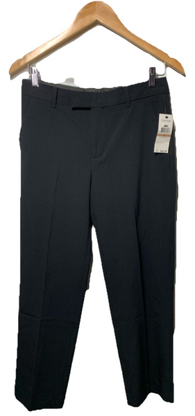 Calvin Klein Boys Flat-Front Bi-Stretch Long Dress Pant, Straight Leg Size 12